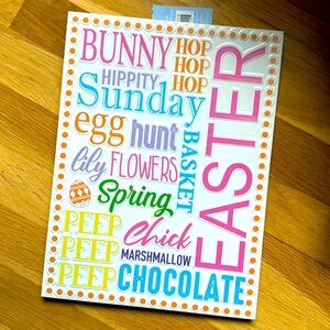 NWT - bunnies & bloom Easter Sunday sign